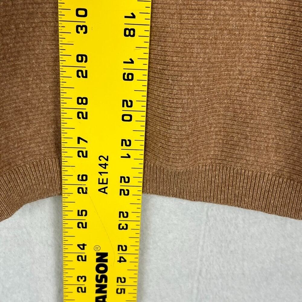 Reset R Label Sweater Womens L/XL Oversized Ribbed Brown Ribbed Linen Blend - Picture 7 of 8